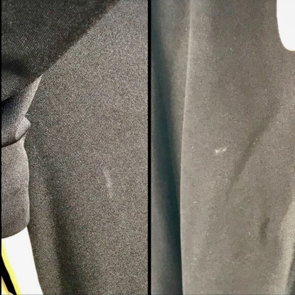 ▪️VTG▪️UNION MADE ▪️ILGWU▪️60’s 70’s Black Draped Knotted Belt Sateen Maxi Dress - Picture 7 of 8